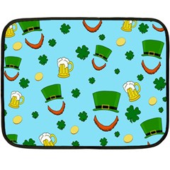 St. Patrick s day pattern Double Sided Fleece Blanket (Mini) 