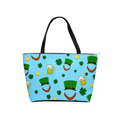 St  Patrick s Day Pattern Shoulder Handbags by Valentinaart