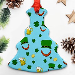 St  Patrick s Day Pattern Ornament (christmas Tree) 