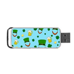 St  Patrick s Day Pattern Portable Usb Flash (one Side) by Valentinaart