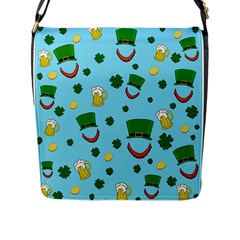 St. Patrick s day pattern Flap Messenger Bag (L) 