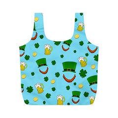 St  Patrick s Day Pattern Full Print Recycle Bags (m)  by Valentinaart