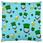 St. Patrick s day pattern Large Flano Cushion Case (Two Sides) Front