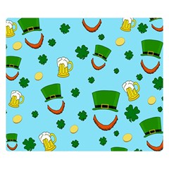 St  Patrick s Day Pattern Double Sided Flano Blanket (small)  by Valentinaart