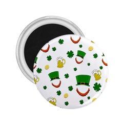 St  Patrick s Day Pattern 2 25  Magnets