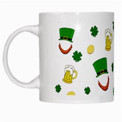 St  Patrick s Day Pattern White Mugs by Valentinaart