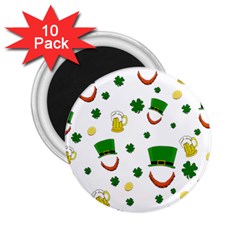 St  Patrick s Day Pattern 2 25  Magnets (10 Pack)  by Valentinaart