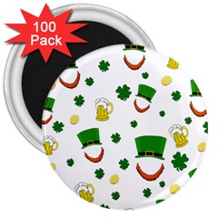 St  Patrick s Day Pattern 3  Magnets (100 Pack) by Valentinaart