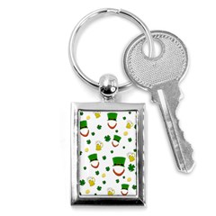 St  Patrick s Day Pattern Key Chains (rectangle)  by Valentinaart