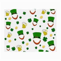 St  Patrick s Day Pattern Small Glasses Cloth by Valentinaart