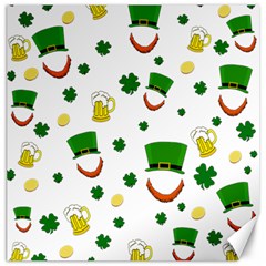 St  Patrick s Day Pattern Canvas 16  X 16   by Valentinaart