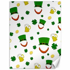 St  Patrick s Day Pattern Canvas 36  X 48   by Valentinaart