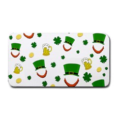 St  Patrick s Day Pattern Medium Bar Mats by Valentinaart