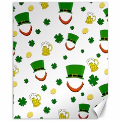 St  Patrick s Day Pattern Canvas 11  X 14   by Valentinaart