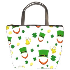 St  Patrick s Day Pattern Bucket Bags by Valentinaart