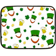 St  Patrick s Day Pattern Fleece Blanket (mini) by Valentinaart