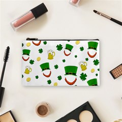 St  Patrick s Day Pattern Cosmetic Bag (small)  by Valentinaart