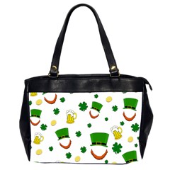 St  Patrick s Day Pattern Office Handbags (2 Sides)  by Valentinaart