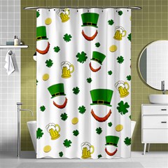 St  Patrick s Day Pattern Shower Curtain 48  X 72  (small)  by Valentinaart