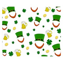 St  Patrick s Day Pattern Double Sided Flano Blanket (small)  by Valentinaart