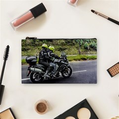 Motorcycles Riders At Avenue Cosmetic Bag (small)  by dflcprints