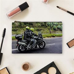 Motorcycles Riders At Avenue Cosmetic Bag (medium)  by dflcprints