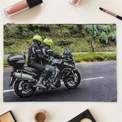 Motorcycles Riders At Avenue Cosmetic Bag (xxl)  by dflcprints