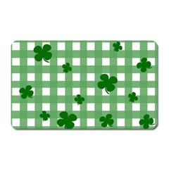 Clover Pattern Magnet (rectangular) by Valentinaart