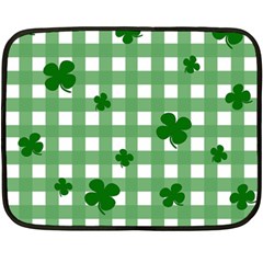 Clover Pattern Double Sided Fleece Blanket (mini)  by Valentinaart