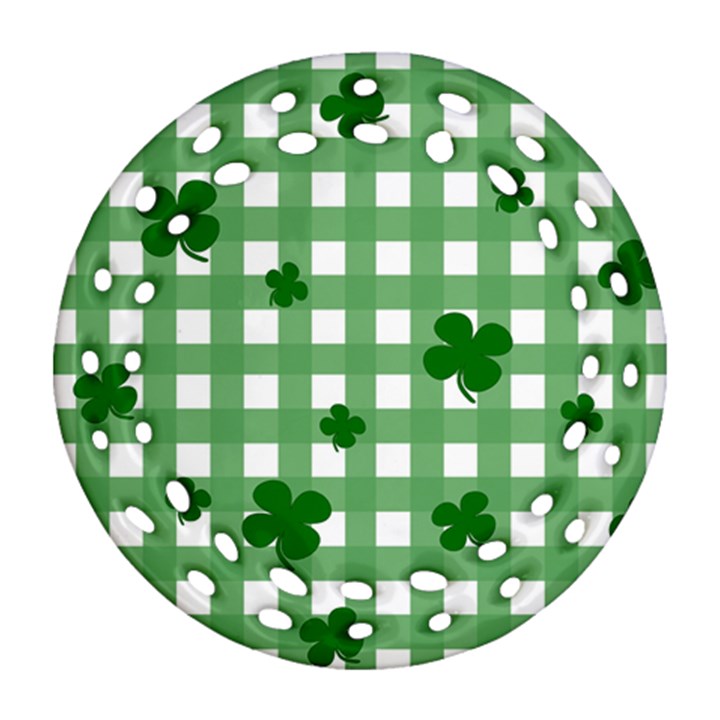 Clover pattern Ornament (Round Filigree)