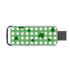 Clover Pattern Portable Usb Flash (one Side) by Valentinaart