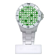 Clover Pattern Plastic Nurses Watch by Valentinaart