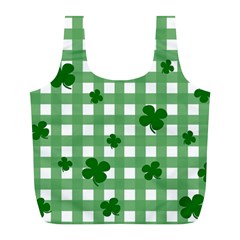 Clover Pattern Full Print Recycle Bags (l)  by Valentinaart