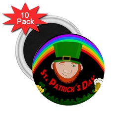 St  Patrick s Day 2 25  Magnets (10 Pack)  by Valentinaart