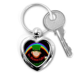 St  Patrick s Day Key Chains (heart)  by Valentinaart