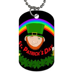 St  Patrick s Day Dog Tag (one Side) by Valentinaart