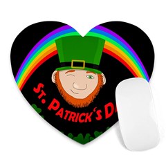 St  Patrick s Day Heart Mousepads by Valentinaart