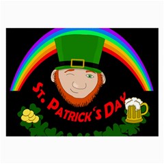 St  Patrick s Day Large Glasses Cloth (2-side) by Valentinaart