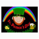 St. Patrick s day Large Glasses Cloth (2-Side) Front