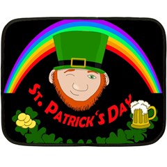 St  Patrick s Day Fleece Blanket (mini) by Valentinaart