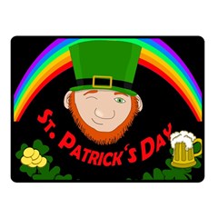 St  Patrick s Day Fleece Blanket (small) by Valentinaart