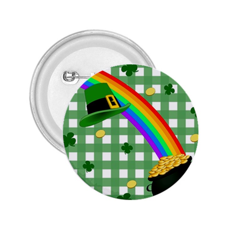 St. Patrick s day rainbow 2.25  Buttons