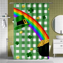 St  Patrick s Day Rainbow Shower Curtain 48  X 72  (small)  by Valentinaart