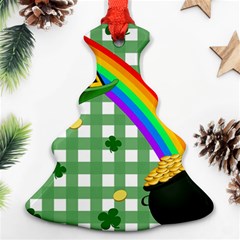 St  Patrick s Day Rainbow Christmas Tree Ornament (two Sides) by Valentinaart