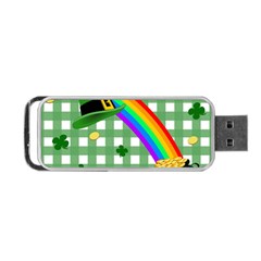 St  Patrick s Day Rainbow Portable Usb Flash (two Sides) by Valentinaart