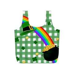 St  Patrick s Day Rainbow Full Print Recycle Bags (s)  by Valentinaart