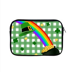 St  Patrick s Day Rainbow Apple Macbook Pro 15  Zipper Case by Valentinaart