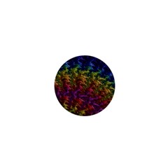 Fractal Art Design Colorful 1  Mini Buttons