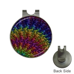 Fractal Art Design Colorful Hat Clips With Golf Markers