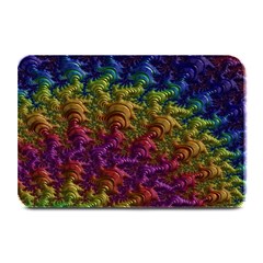 Fractal Art Design Colorful Plate Mats